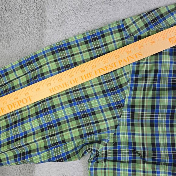 Orvis Button Front Shirt Lot of 2 Men's XL Green & Yellow Plaid Casual As Is - Picture 6 of 15